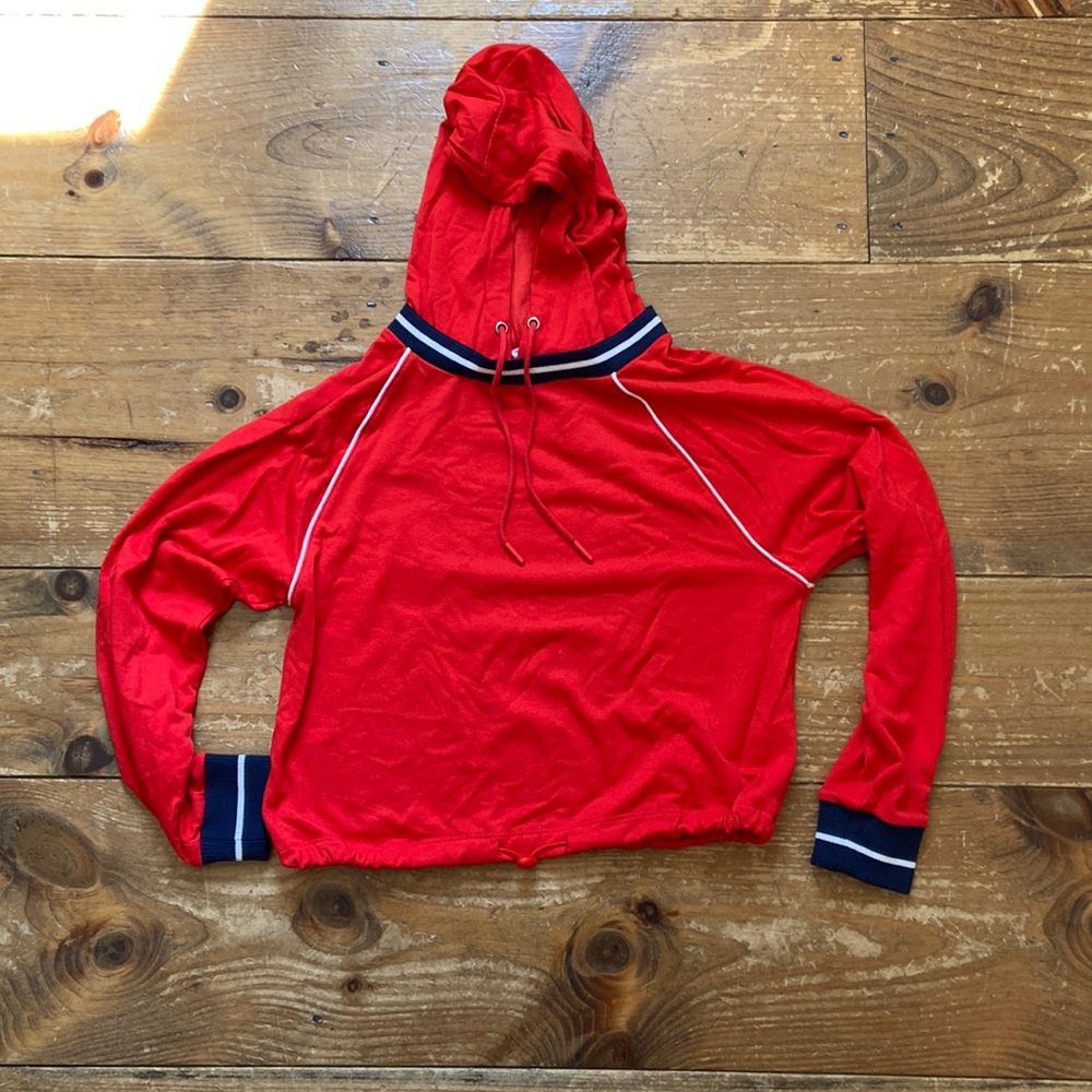 Hippie Rose - red and blue sweatshirt (XS)